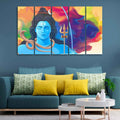 VIBECRAFTS Abstract Art Shiva Wall Painting Set of Five For Home|Office|Living Room|Gift (PTVC5Pcs4_8667)