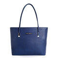 Lino Perros Women Navy Leatherette Zipper Tote Bag