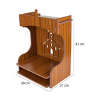 nexat Wooden Door Temple for Pooja Room | MDF Decorative Mandir with Doors for Home & Work Place (451)