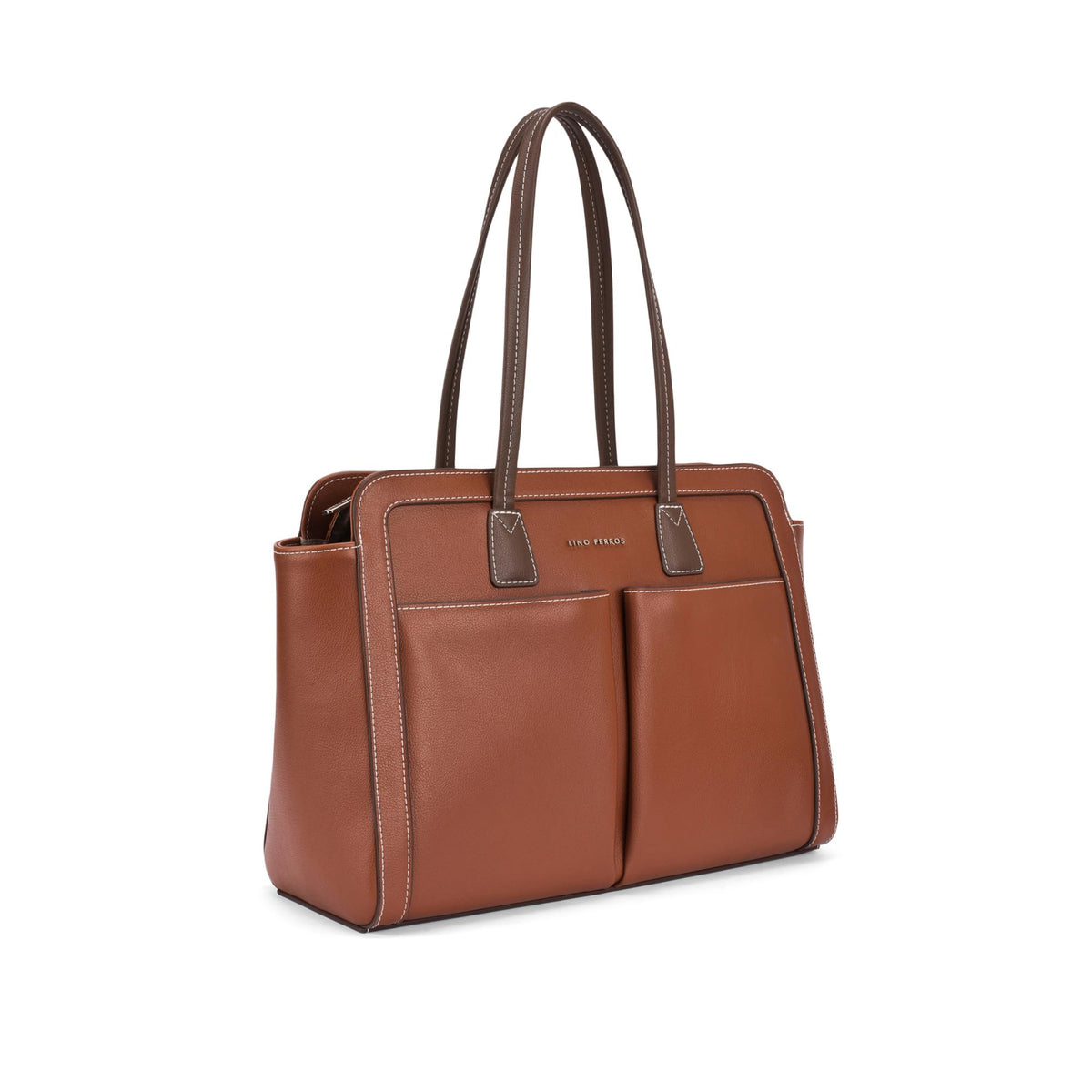 Lino Perros Voyage Commuter Tan Tote Bag