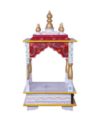 Kamdhenu Art and Craft Wooden Temple/Home Temple/Pooja Mandir/Pooja Mandap/Temple for Home, 12 X 24 inch