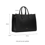 Miraggio Denice Solid Structured Tote Bag For Women With Adjustable & Detachable Sling | Tote Bag For Women Stylish