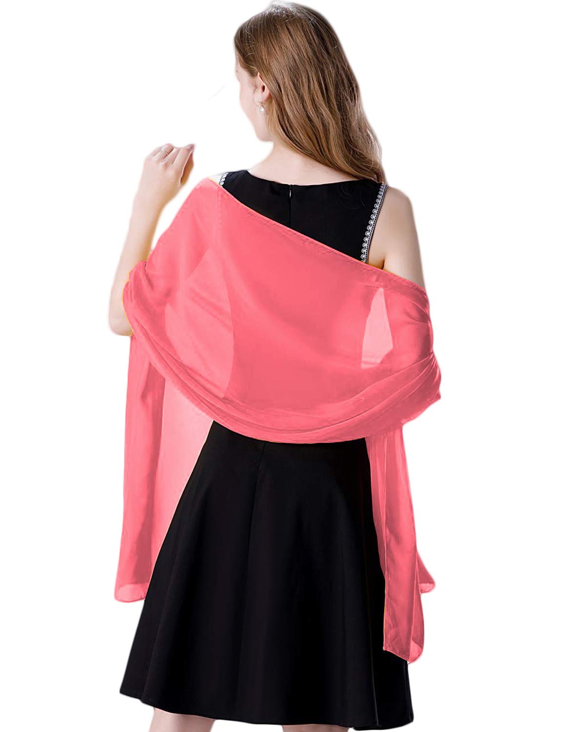 Soft Chiffon Scarve Shawls Wraps for Dresses Women Accessories