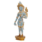ARTVARKO Large Goddess Tara Brass Standing Statue Tara Statue for Health Happiness Wealth | Dancing Idol Home Decor Sculpture 17 Inches