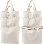 COTTON Tote Bag 100% Cotton - SET OF 3