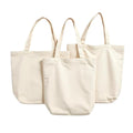 JD BAGS Canvas Tote Bags for Men & Women (Pack of 3) | Eco-Friendly Cotton Shopping Bags | 13x15 Inch Large Capacity | Reusable Shoulder Bag for Office, College, Travel, Grocery