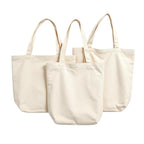 JD BAGS Canvas Tote Bags for Men & Women (Pack of 3) | Eco-Friendly Cotton Shopping Bags | 13x15 Inch Large Capacity | Reusable Shoulder Bag for Office, College, Travel, Grocery