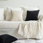Khooti Velvet Cushion Cover, 26x26 (Black)(Pack of 5)