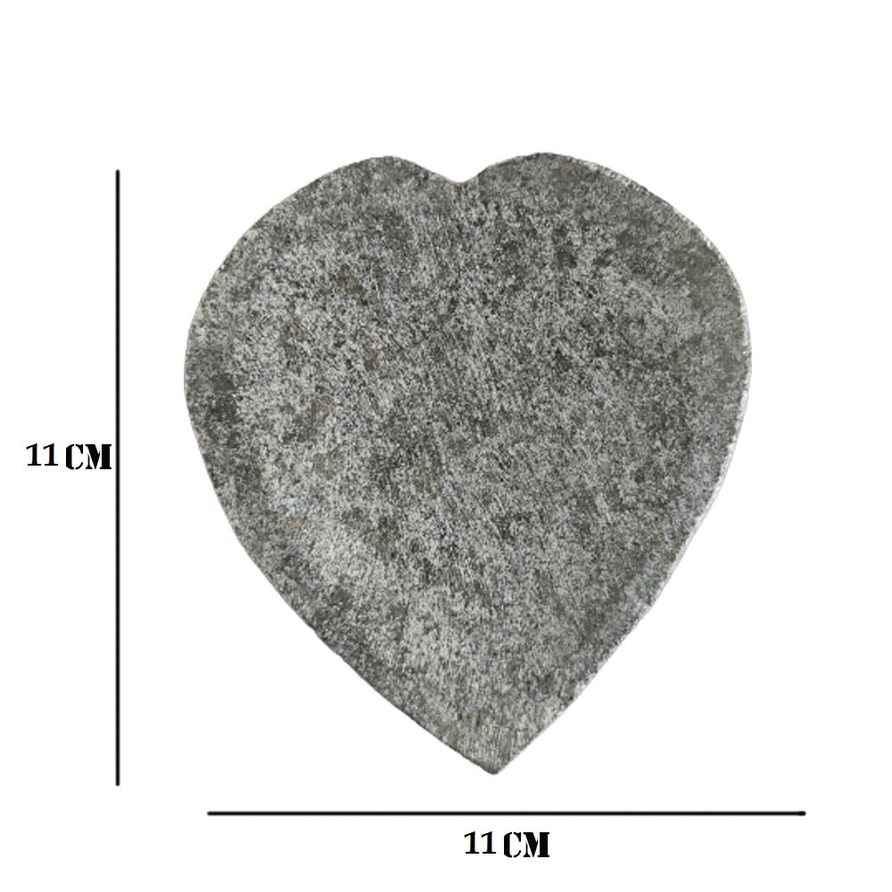 RARE OCEANS Heart Shape Chandan Sandalwood Turmeric Rubbing Stone