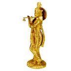 SVARUP Brass Krishna Murti in Gold Color Heigh 10 Inch