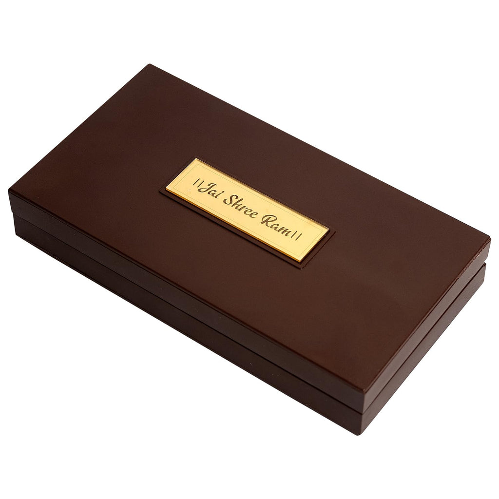 Piepot Shree Ram Janmbhumi Temple ayodhya l Shree Ram Charan Paduka l Devotional Prayer Box | Momento with Fragrance Decorative Showpiece Box Packing | Diwali Gifting Charan Paduka