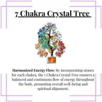 Bins Aura Seven Chakra Tree of Life for Positive Energy | Feng Shui Decor, Fake Bonsai, Crystals and Healing Stones, Money Tree | Room Decor 7 Chakra, Stone, Healing Crystals, Spiritual Gifts