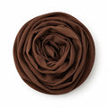 Leaf & FEATHER™ Chiffon Georgette Hijab Scarf for Women | 170 x 70 cm | Lightweight & Breathable Shawl | Daily Wear & Occasion (Brown)