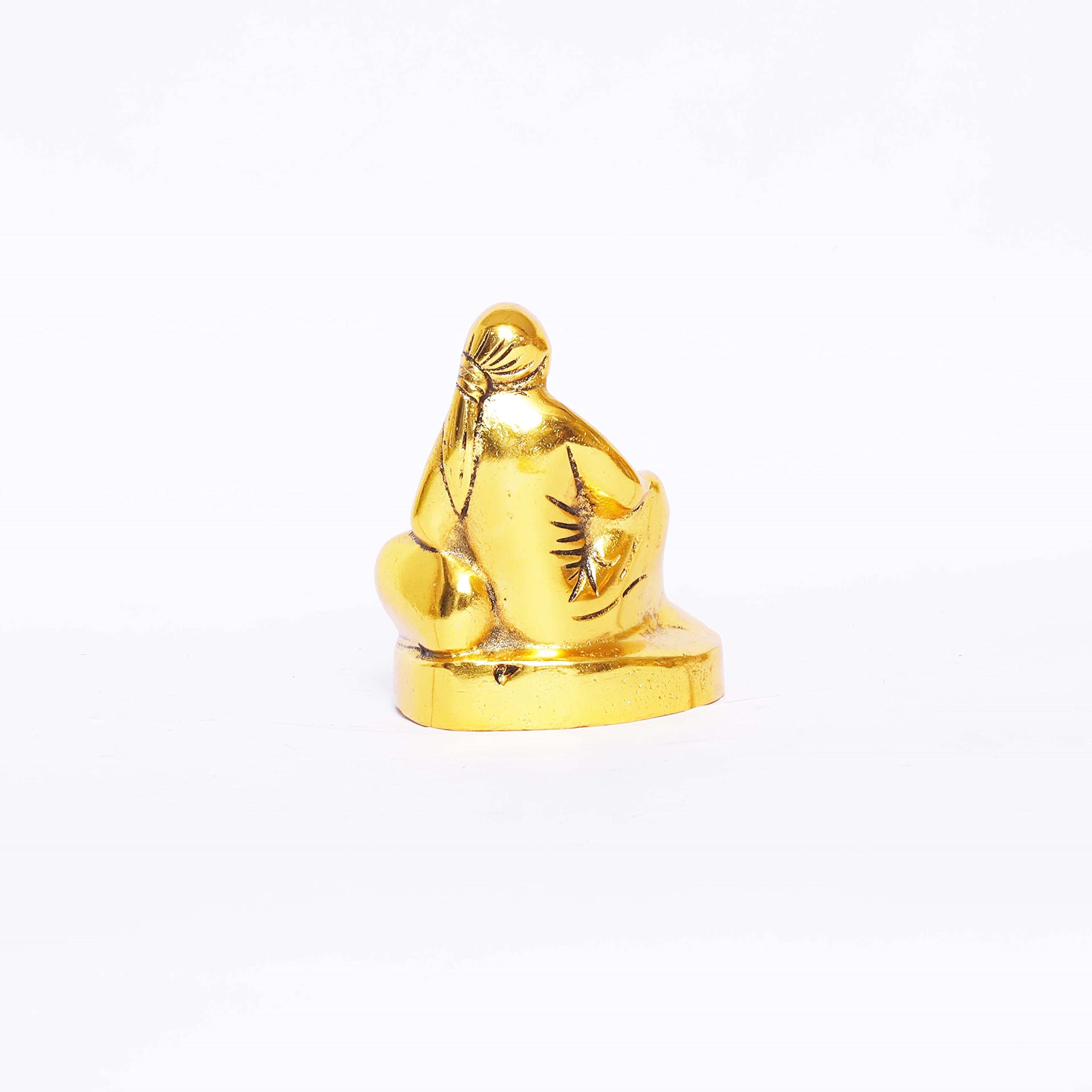 KridayKraft Shirdi Sai Baba Metal Statue,Sai Nath Idol,Sai Baba Murti Idol for Car Dashboard & Home,Office Decor,Showpiece Figurines,Religious Gift Article,Corporate Gift...