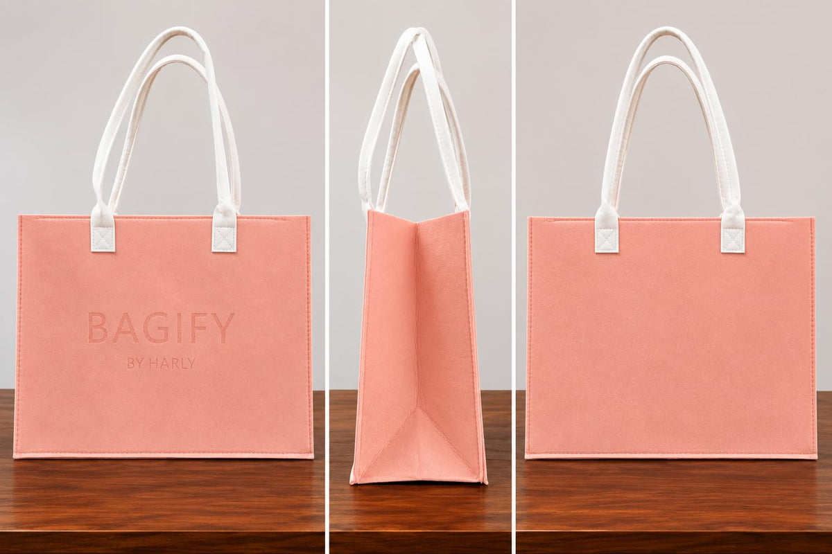 SAVNKITA Bagify by Harly Premium Felt Tote Bag For Shopping & Offiice. | Primium Felt Material Bag.