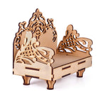 kriyanta Wooden Small Temple for Home Puja Mandir Wall Hanging and Table Top Home Mandir Temple Home Decor Beautiful Wooden Temple. (Hindolo W 1628)