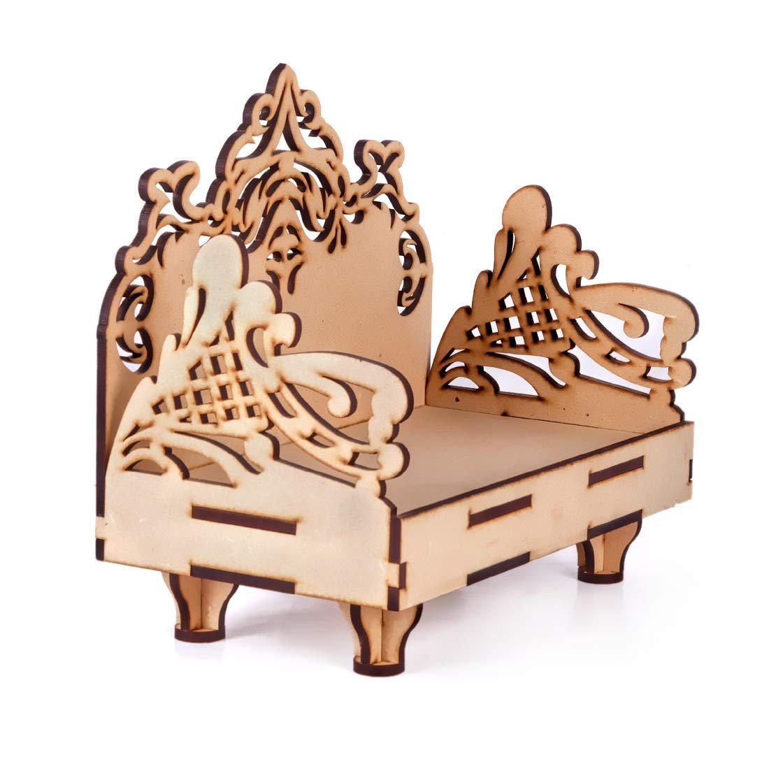 kriyanta Wooden Small Temple for Home Puja Mandir Wall Hanging and Table Top Home Mandir Temple Home Decor Beautiful Wooden Temple. (Hindolo W 1628)