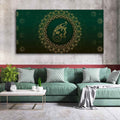 VIBECRAFTS Canvas Paintings for Living Room Drawing Room Auspicious Ganesha Head Canvas Wall Painting Fitted With Wooden Frame for Home | Office | Gift (PTVCH_2409)