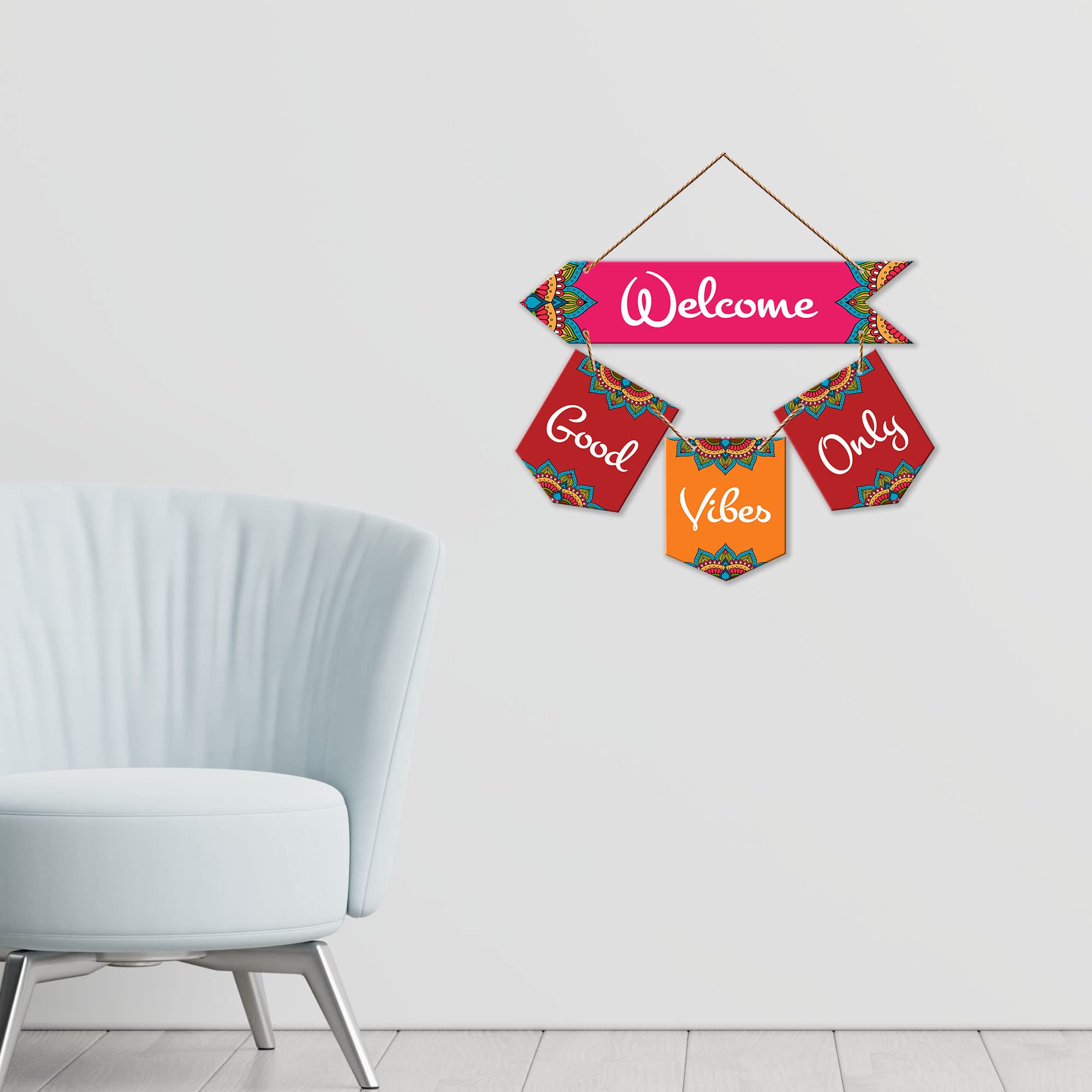 Artvibes Wall Hanging Home Decorative Wall Art for Living room | Bedroom | Gifts | Wall Hanger for Decoration | Modern Decor | Artwork | Wall Sculpture | Signs & PlaquesArt Print (WH_6417NR)