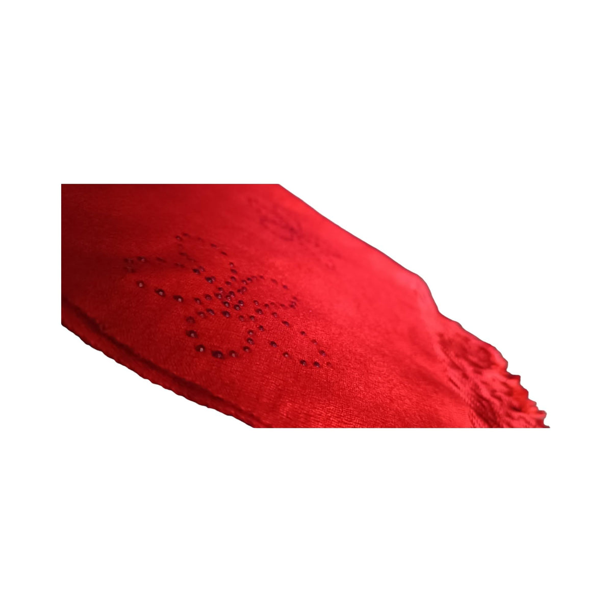 Graziemille PURE PASHMINA IN SILK/CASHMERE IN Pashmina RED FEATHER