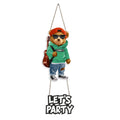 Artvibes Lets Party Printed Decorative Mdf Wood Wall Hanging For Cafe | Club | Quotes Decor Item | Handcrafted Art | Wall Accent | Aesthetic Wooden Decor | Door Hanging Art Items | Gifts (WH_5719N)