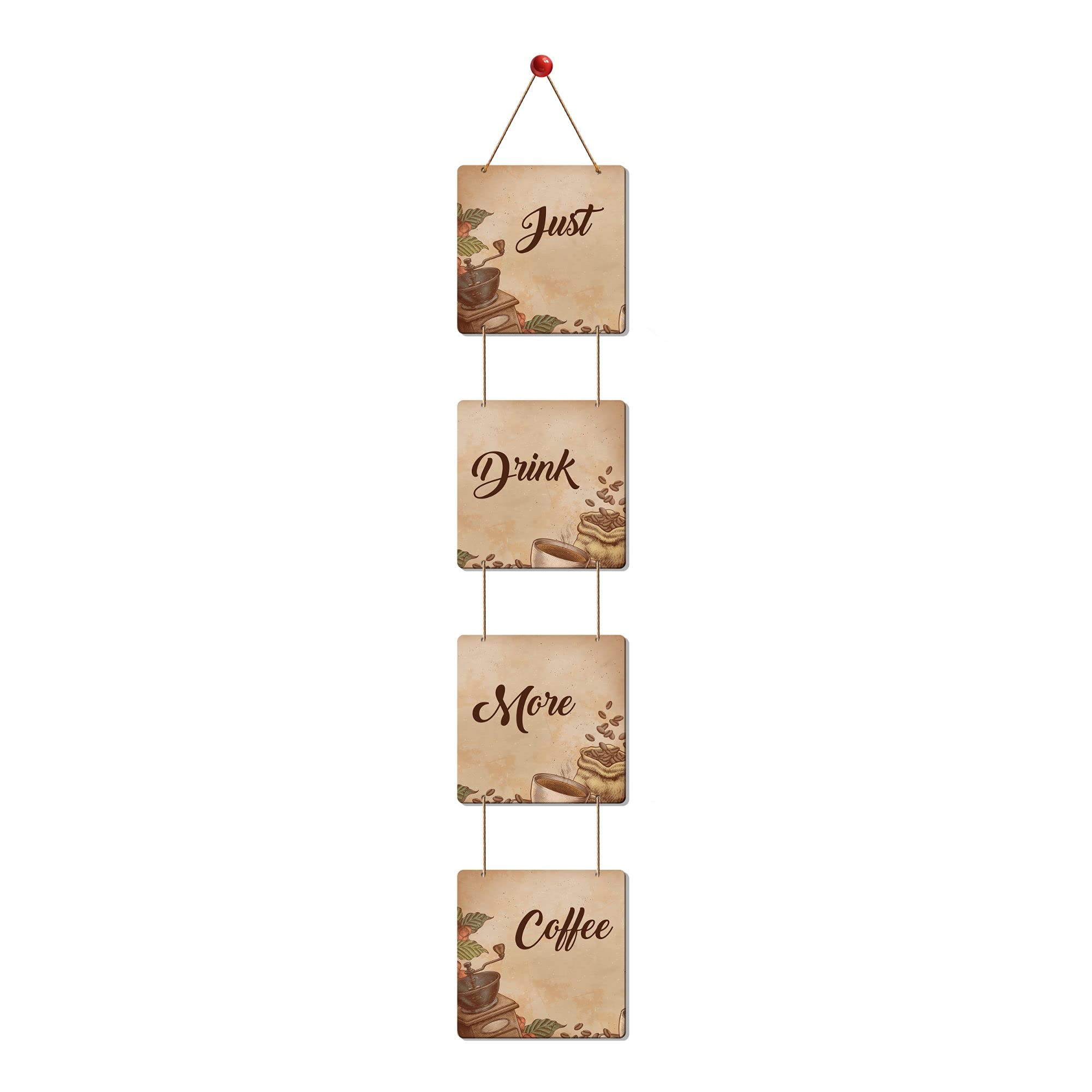Artvibes Quotes Designer Square Wall Hanger MDF Wooden for Home Decor | Office | Living Room | Bedroom | Gift | Decor Item | Home Decoration Items stylish | Wall Hanging Decorative Items,(WH_3308NR)