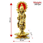 KridayKraft Ram Lalla Idol for Home Metal Ram ji Murti Ayodhya Tample Ramlala Statue Mandir Ayodhya Model God Idols for Pooja Room Home Decor