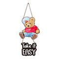 Artvibes Take It Easy Printed Wooden Wall Hanging for Living Room | Quotes Decor Item | Printed Wall Decoration | Wall Illustrations | Graphic Print Artwork | Unique Gift | Cafe Decor(WH_5733N)