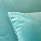 Khooti Velvet Cushion Cover, 16x16 | Teal Green | Pack of 3 | Solid Plain Soft & Smooth, Decorative Cushion Covers for Living Room, Bedroom, Couches, Chairs, Sofas, Beds & Home Decor
