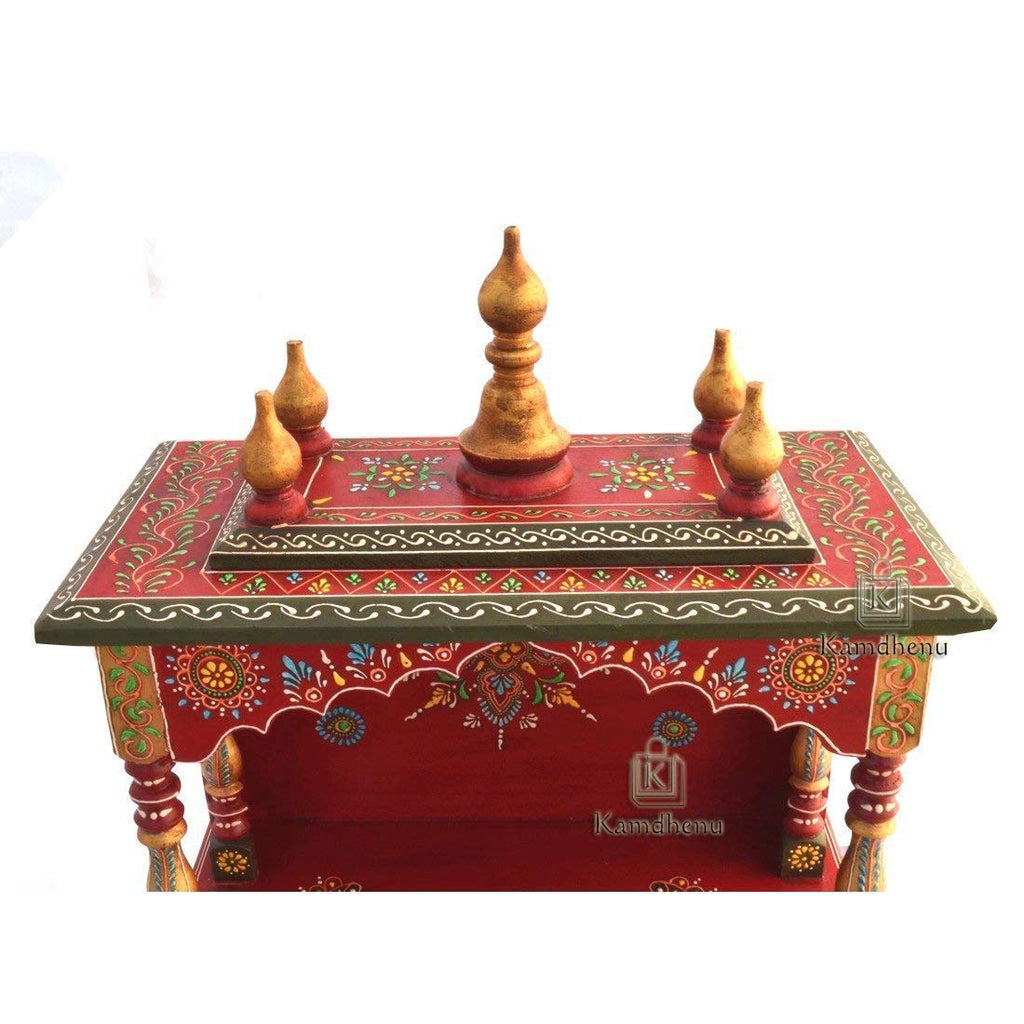 Kamdhenu Art and Craft Wooden Temple/Home Temple, 60 Cm