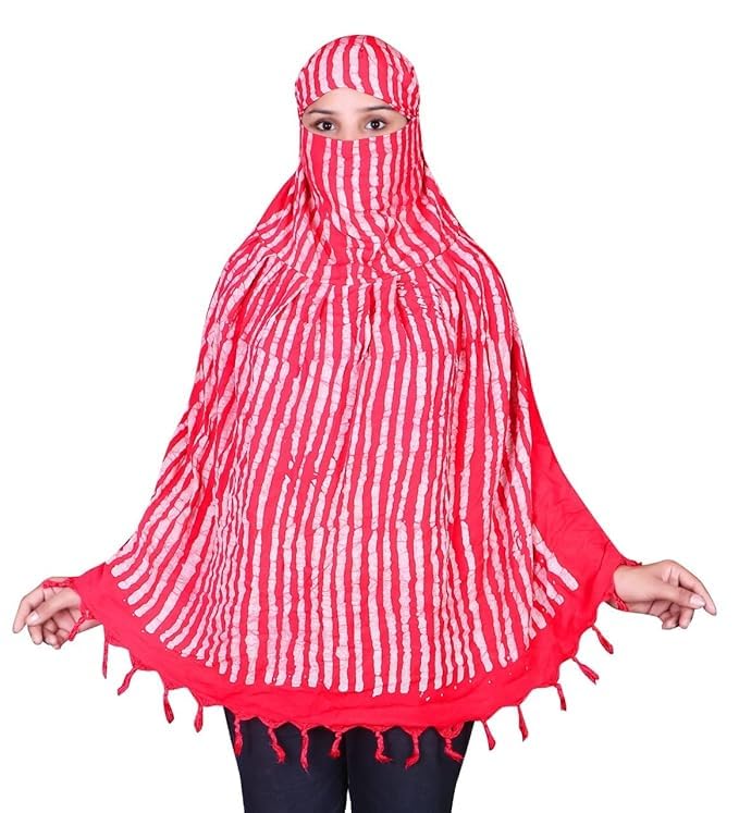 Vinsh Enterprise Cotton Long Scarf Cum Mask Scarves Usable for Vehicle Driver | White Printed Design | Universal Size | For Girl & Women | Soft & Breathable Sun Protection (Lining - Pink)
