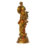 ARTVARKO Brass Krishna Idol Murli Krishan Bhagwan Statue Murti Gift Home Decor God Deity Lord Krishna Idol Statue Religious Height 15 Inches