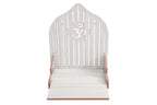VJ SONS Wooden Temple Plywood Mandir Singhasan,Baal Gopal,Pooja Room Home Decore Office Or Home Temple (White)