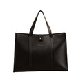 Urban Space Vegan Leather Women Tote Bag with Laptop compartment, Handbag for Work, Ladies purse, Stylish Shoulder Bag, Laptop ipad Bags For Office Use, Gift for Women (Luna Tote Black)