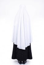 AL RIDHA Women's Premium Sarina Crystal Namaz Hijab | Readymade Namazi Scarf & Rumali for Daily Prayer | Soft & Lightweight Islamic Prayer Wear (White)