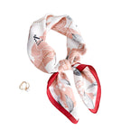 CrossKulture Printed Poly Silken feel Scarf Stole for Women | Stylish, Soft, & Lightweight | Satin Feel Neck, Hair, Head Scarf for Women (Colour-87)