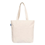 Econest Canvas Tote Bags for Women with Zip, College Bag for Girls, 100% Organic Cotton Tote Bag for Traveling & Daily Use (1 pack)