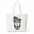 Adorvue Shrinath Ji DIY Art Tote Bag for Kids & Adults – Reusable Canvas Cotton Tote Bag for DIY Painting & Creative Activities, Stylish Eco-Friendly Bag for Shopping, Travel & College Pack of 1