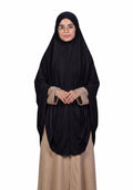AL RIDHA Women's Premium Sarina Crystal Namaz Hijab | Readymade Namazi Scarf & Rumali for Daily Prayer | Soft & Lightweight Islamic Prayer Wear (Black)