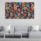 VIBECRAFTS Beautiful Floral Madhubani Art Wall Painting Set of Five For Home|Office|Living Room|Gift (PTVC5Pcs4_8572)