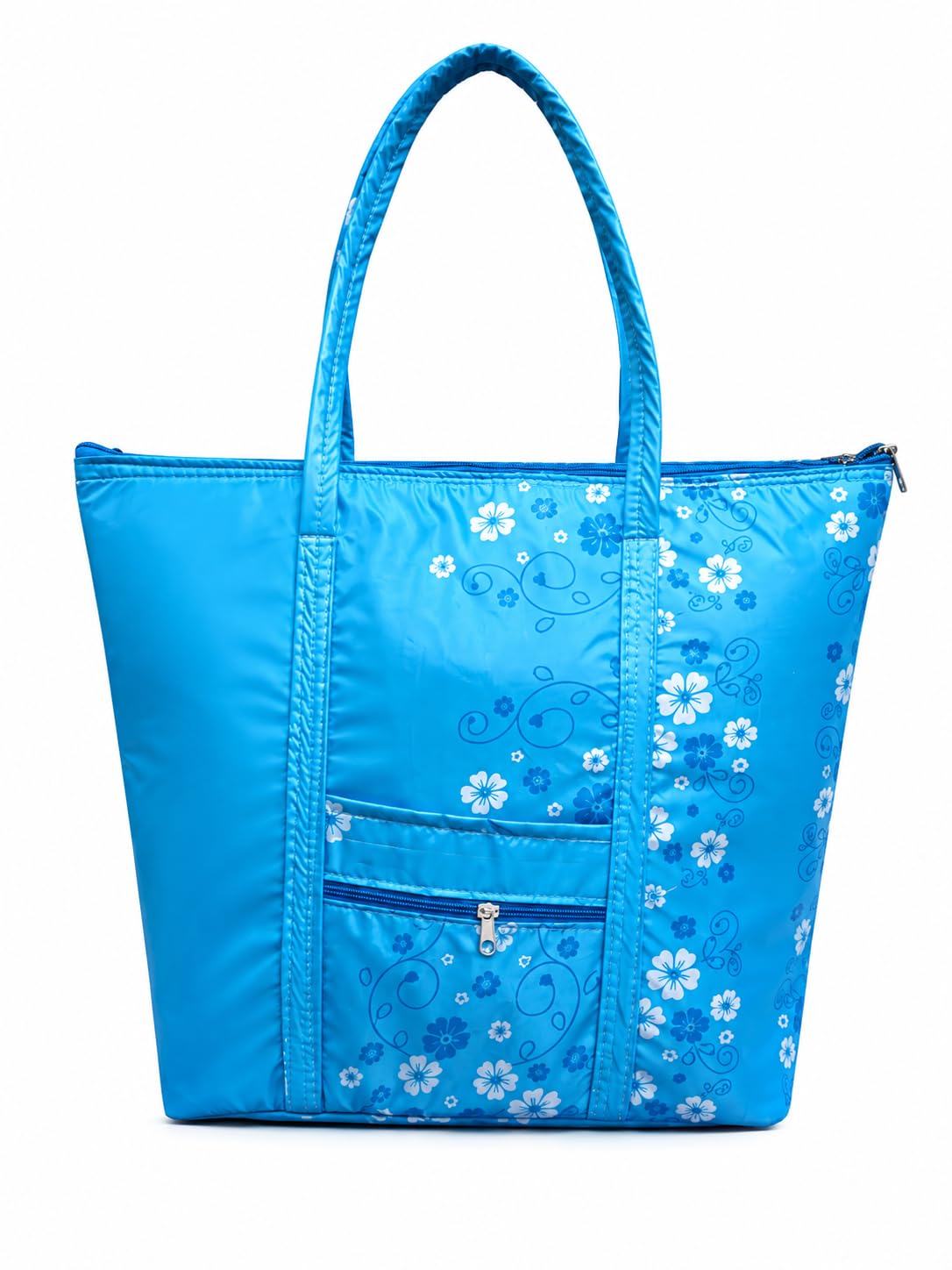 SIVIBAG Foldable Travel Tote Bag for Women | Waterproof Lightweight Large Capacity Shoulder Bag with Zippered Pocket | College Office Gym Shopping & Daily Use