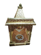 primium quality Golden meenakari Temple Home Temple Mandir/Ghar mandir/Pooja mandir ( 14 inch Length)