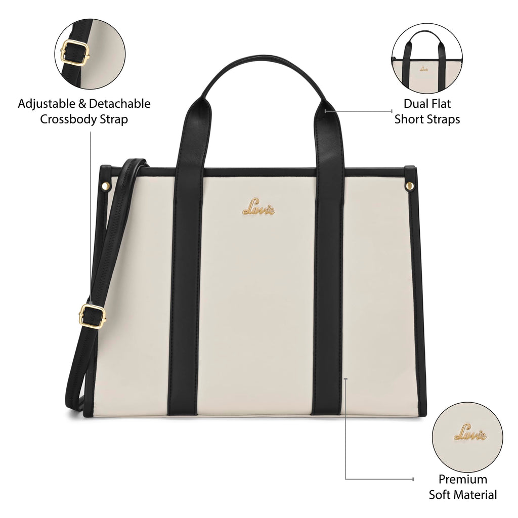 Lavie Women's Luxa Colourblock Pro 15 Inch Laptop Tote Handbag | Tote Bag for Work | Ladies Purse | Stylish Shoulder Bag | Gift for Women
