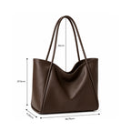 Madak Retail Large Tote Bag for Women | Womens Shoulder Bag for Work, Travel | Office Bag for Women Stylish (Brown)