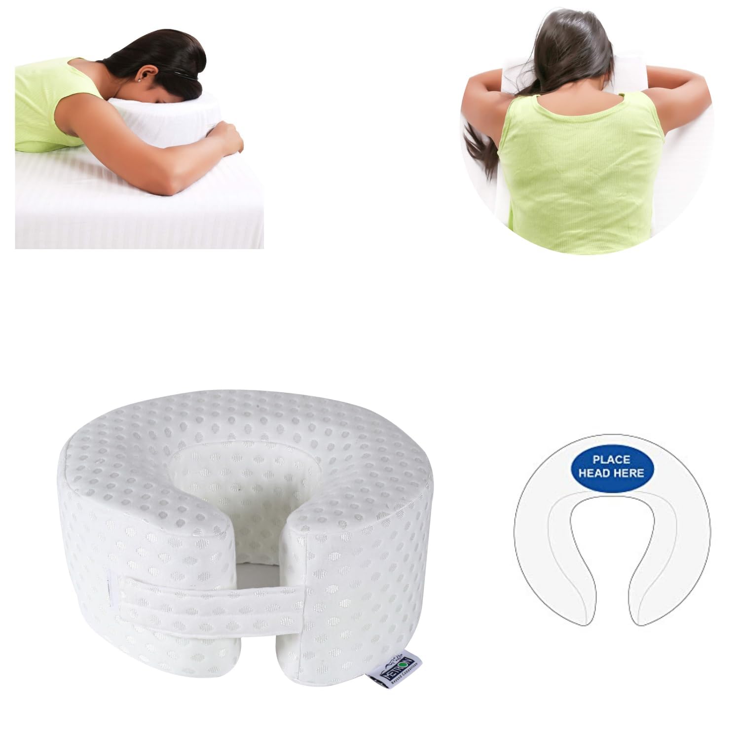 MY ARMOR Bolster Pillow Set of 2 | Side Pillow | 10 x 25 Inch - Navy Blue