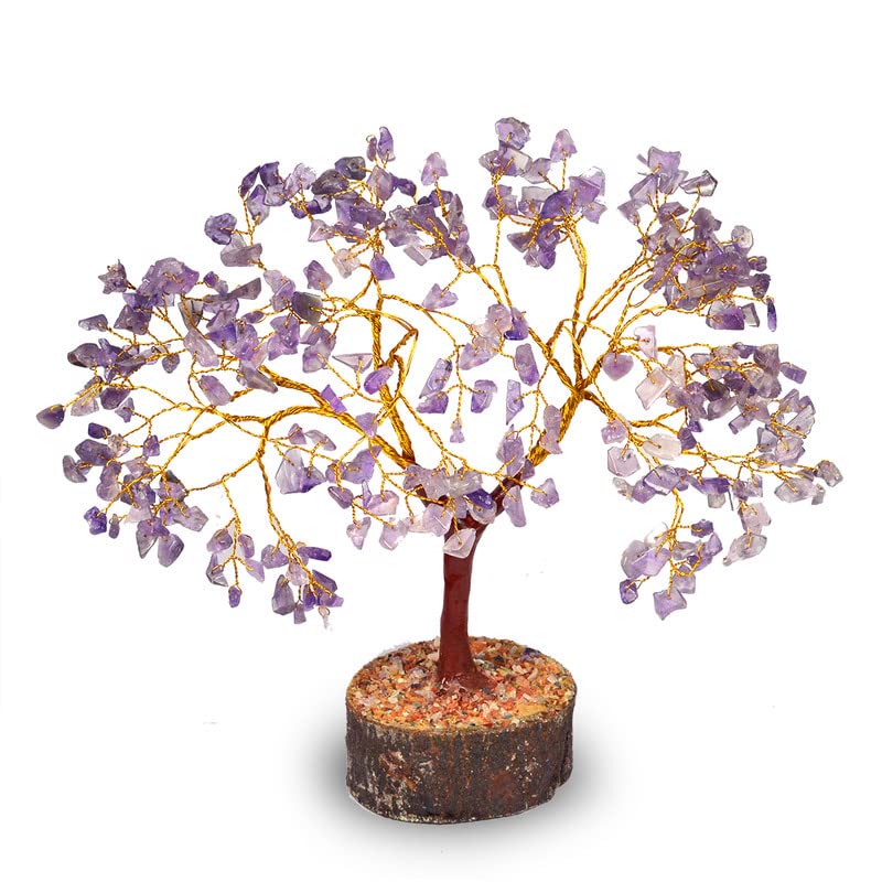 Reiki Crystal Products Amethyst Stone Tree 300 Beads Crystal Tree Stone Tree Showpiece