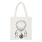 The Korhean Store Naruto Anime Print Tote Bag for College, Travelling, Shopping, Office, Beach & Daily Use, Ecofriendly & Reusable, Premium Canvas Cotton