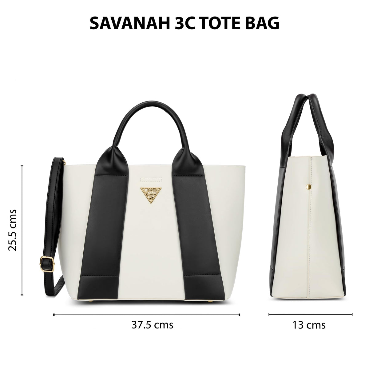 Lavie Signature Women's Savannah 3C Tote Handbag for Women | Tote Bag for Work | Ladies purse | Stylish Shoulder Bag | Gift for Women