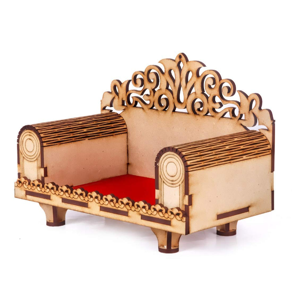 kriyanta Wooden Small Temple for Home Puja Mandir Wall Hanging and Table Top Home Mandir Temple Home Decor Beautiful Wooden Temple. (23 Hindolo WR 1628)