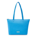 Caprese womens ANNIKA T Large BLUE Tote Bag